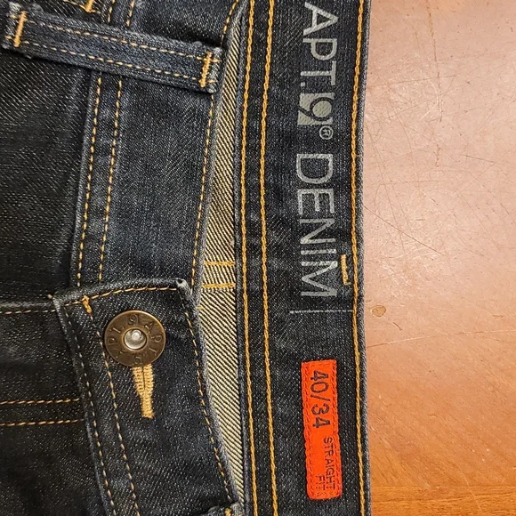 Men's APT 9 Denim Straight Fit Jeans Size 40x34 - Picture 7 of 8